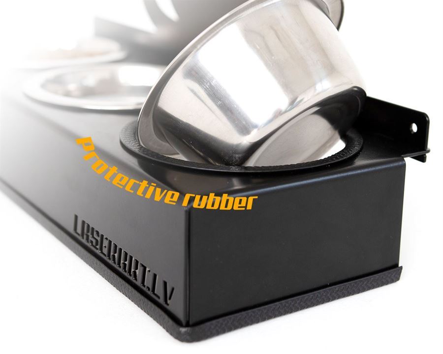 3-Bowl Cat Feeder, Munchkin Cat breed, Raised Feeding Station