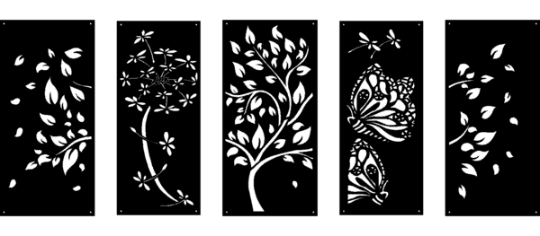 Metal Wall Art Panel / Decor - Nature Beauty